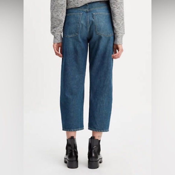 Levi’s made & crafted barrel crop jeans size 27 - Picture 3 of 8